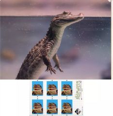 【中古】グッズセット ワニ A4クリアファイル＆ステッカーセット 「一番くじ 爬虫類＆両生類～Tiny Friends～vol.2」 G賞