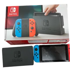 186000 動作品 Nintendo 任天堂 ニンテンドウ Nintendo Switch HAC-001  ネオンレッド ネオンブルー