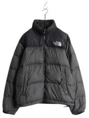 【お得なクーポン配布中!】 ノースフェイス ヌプシ ダウン ジャケット メンズ M / アウトドア NUPTSE 700フィル ハイネック ブルゾン 防寒 収納 フード ツートン 黒 灰