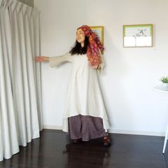 asana HEMP100% フォレスト ロング ワンピース