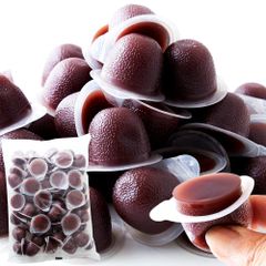 なめらかな口あたりと喉越しの良さ【お徳用】ひとくちミニ水ようかん50個　大容量　一口サイズ 和菓子 水羊羹 徳用 餡 こしあん (小豆)
