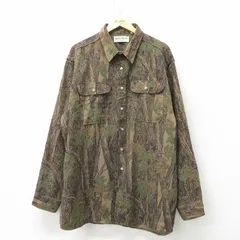 80sUSA製トレバークカモ柄シャツジャケットフルジップドリズラー型ビンテージ 80sUSA製トレバークカモ柄シャツジャケットフルジップドリズラー