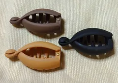 新品未使用☆小ぶりですがしっかり留まります☆ポニーテール等に☆変わり種ヘアクリップ3個セット☆