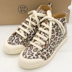 テンイズ スニーカー ミドルカット 未使用 レオパード柄 ブランド シューズ 靴 キッズ 男の子用 33サイズ マルチカラー 10IS