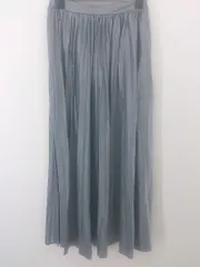 ◇ classicalelf クラシカルエルフ ロング プリーツ スカート サイズM-L ブルー系 レディース E  【1304180005053】