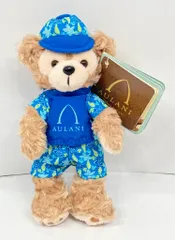 AULAN A DISNEY RESORT & SPA ぬいぐるみキーチェーン ダッフィー(青/花柄/スイムスーツ) AULANI
