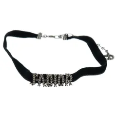 Christian Dior (クリスチャンディオール) J'ADIOR ジャディオール ラインストーン チョーカー ブラック/シルバー レディース