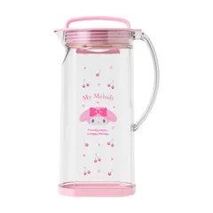 サンリオ(SANRIO) 冷水ピッチャー マイメロディ 本体・底フタ:AS樹脂・フタ:ポリプロピレン・パッキン:シリコーンゴム 縦にも横にも置ける 容量:約1.2L 312991