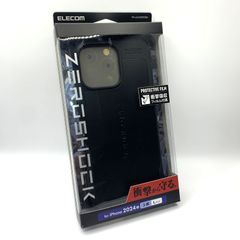 ◇714【未使用品】ELECOM iPhone 16 Pro Max ZEROSHOCK ケース PM-A24DZEROBK 3眼 6.9インチ 衝撃吸収構造 耐衝撃 ブラック 黒 ゼロショックケース 衝撃吸収液晶保護フィルム付属 スマホケース エレコムのサムネイル