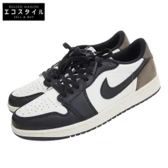NIKE ナイキ 新品同様 Air Jordan 1 Retro Low OG Mocha シューズ メンズ ホワイト ブラック 27cm CZ0790-102 27