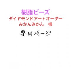 みかんみかん　様　樹脂ビーズダイヤモンドアートオーダー