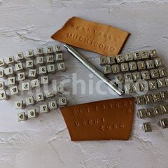 革用 刻印 4mm 6mm セット タグ製作 ラベル アルファベット レザークラフト 英字 数字