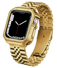 【迅速発送】コンパチブルApple Watch バンド 49mm 46mm 45mm 44mm 42mm 41mm 40mm 38mm ステンレス鋼交換ベルトコンパチブル アップルウォッチバンド TPUウォッチケース 付き 長さ調節 メタル金属ベルト対応 iW