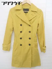 ◇ ◎ UNTITLED アンタイトル ウエストベルト付き トレンチ コート サイズ2 イエロー レディース 【中古】 【1106070013434】