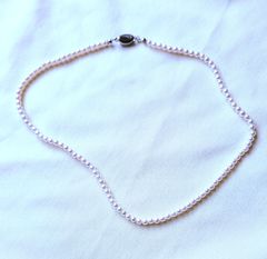 即日発送】本真珠 ベビーパールネックレス 約43cm Silver925留め具 