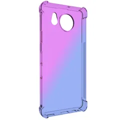 AQUOS sense7 plus ケース センス7プラス グラデーション耐衝撃 ソフト ケース 【Color】 パープル・ブルー