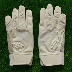 30％引 限定品 SSK バッティング手袋 両手用 ホワイト EBG6003WFA 天然皮革 新品
