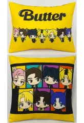 【中古】クッション・抱き枕・本体 全2種セット BTS(防弾少年団) TinyTAN Butter 両面クッション 「TinyTAN FUN PARK 第2弾」 Let’s DANCE with TinyTAN S賞