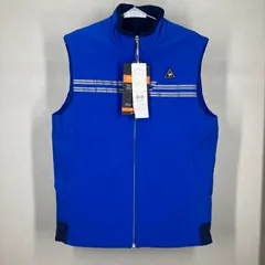 ルコックスポルティフ le coq sportif ゴルフ 中綿ベスト メンズ ブルー 青  LL サイズ ナイロン ポリウレタン