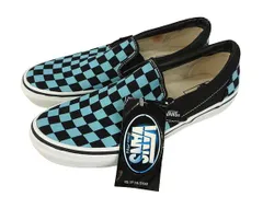 バンズ VANS SLIP ON V98 スリッポン スリップ オン US8.5 水色系 スニーカー シューズ 靴