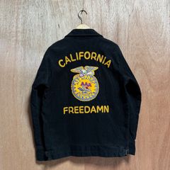 希少【AAA ACT AGAINST AUTOMATIC /FFA JACKET / ファーマーズジャケット/刺繍 ジャケット ブルゾン