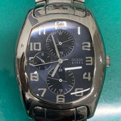 GUESS/スクエアフェイス腕時計/電池交換済み令和8年5月4日/動作正常 