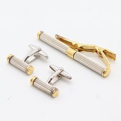 dunhillダンヒル ロゴ ネクタイピン カフス セットシルバーゴールド