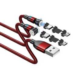 新品 マグネット 充電ケーブル 急速充電USB充電 にも対応したマグネット式USB充電コード USB Type-C、MicroUSB、Type-L 磁石 防塵 着脱式 (3m*2)