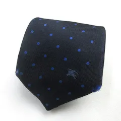 H■バーバリー ブラックレーベル/BURBERRY BLACK LABEL ドット柄 ネクタイ 服飾小物 紺/MENS■3【中古】