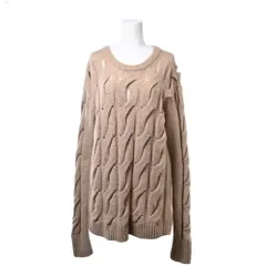 美品【HELMUT LANG】ベージュ・麻100%・長袖・Ｖネックセーター 8086000150244_3.jpg?v=