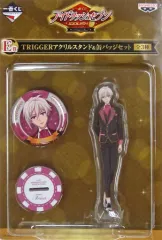 【中古】アクリルスタンド・アクリルパネル 九条天 TRIGGER アクリルスタンド＆缶バッジセット 「一番くじ アイドリッシュセブン ～12Dealer Show!～」 E賞