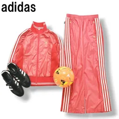 【定番】 アディダス adidas スリーストライプス ウィンド ウェア セットアップ 上下 CLIMA365 M ピンク レディース ♪