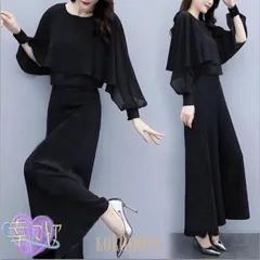 パンツドレス セットアップ 結婚式 ワイドパンツ レディース オールインワン パンツスーツ フォーマル パーティー 披露宴 二次会 20代 Rdw0888