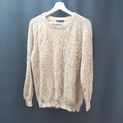 ◇ URBAN RESEARCH クルーネック ケーブル カジュアル 秋冬 長袖 ニット セーター サイズ40 オレンジ系 レディース E  【1310050001124】