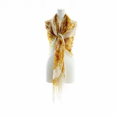 シャネル スカーフ 大判 ココマーク 宝石柄 CHANEL 大判スカーフ シルク100％約89×89☆ココマーク 、宝石柄