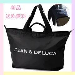DEAN＆DELUCA ディーン＆デルーカ パッカブルトートバッグ エコバッグ トートバッグ レディース バッグ ブラック 大容量 シンプル 人気 旅行 送料無料