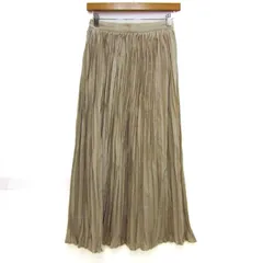 センスオブプレイスバイアーバンリサーチ ロングスカート ボトムス プリーツ レディース Feeeサイズ ベージュ SENSE OF PLACE by URBAN RESEARCH 【中古】