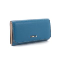 新品箱付 FURLA フルラ レザー キーケース ブルー系 BABYLON KEY CASE RAC5UNO OTTANIO+BALLERINA i int. (0873S) 当店管理番号 70611197
