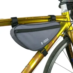 【防水】自転車フレームバッグ ぴったりサイズ【グレー】のサムネイル