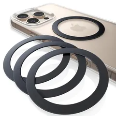 【在庫処分】【4個入り・黒】 Lamicall マグセーフ シール magsafe シール 磁気増強 メタルリング マグセーフ リング MagSafe対応 スマホリング iphone 16e アイホン 薄型 携帯 iPhone 16 15 14 plus pr