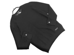BLACK LABEL CRESTBRIDGE ブラックレーベル クレストブリッジ 羊毛混 クルーネック ニット セーター sizeS/黒 ◇■ メンズ