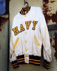 US navy 　50s vintage Eddie Leonard     スタジアムジャケット