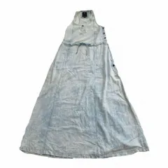 G-STAR RAW ジースターロウ MIDGE MAXI DRESS S/LESS デニムワンピース ライトインディゴ サイズS レディース 【中古】