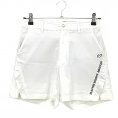 【美品】マスターバニー ショートパンツ 白 表微起毛 ストレッチ レディース 0(S) ゴルフウェア MASTER BUNNY EDITION
