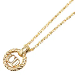 ディオール CDロゴ ラウンド サークル ゴールド メッキ レディース Dior【1-0212706】