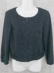 ◇ any SiS エニィ スィス 長袖 ノーカラー ジャケット 2 ブラウス カットソー *  【1002797533241】