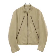 Martin Margiela (マルタンマルジェラ) 08S 八の字ライダース レザージャケット ホワイト 28 AM006のサムネイル