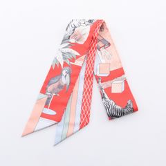エルメス HERMES スカーフ ツイリー GRAND THEATRE NOUVEAU マルチカラー シルク ツイリー レディース Used A