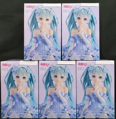 プライズ 初音ミク ぬーどるストッパーフィギュア Ｆlower Fairy ネモフィラ ペールブルーver.5個セット 美少女フィギュア まとめ