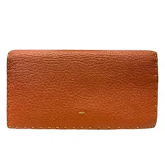 FENDI フェンディ セレリア 7M0186 財布 長財布 ロングウォレット 二つ折り財布 折財布 レザー オレンジ